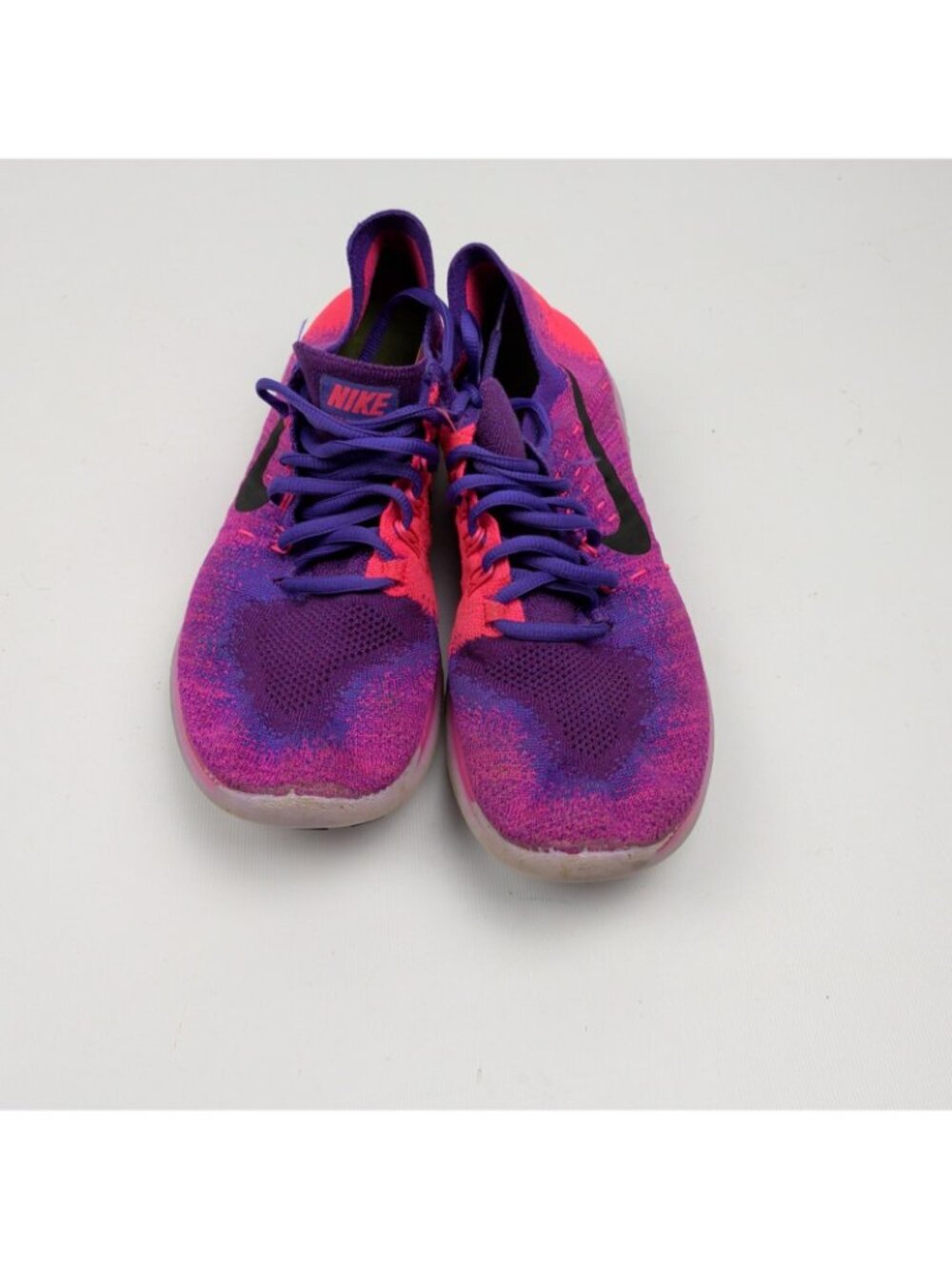 Nike Free RN Flyknit 2017 Shoes Womens Size 7.5 Purple Pink Sneakers 880844-600 - Picture 5 of 12